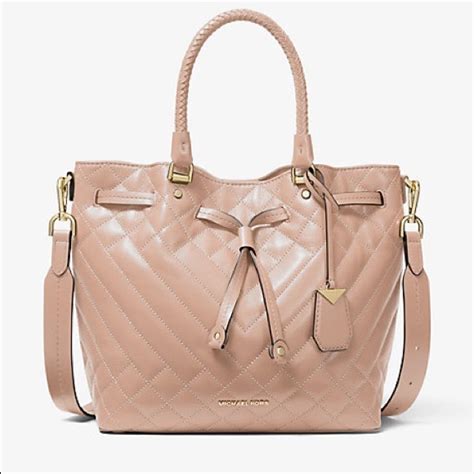 michael michael kors blakely small quilted leather bucket bag|Blakely Leather Bucket Bag .